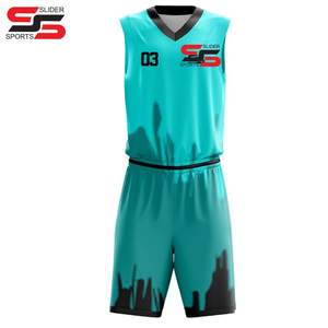 Uniformes de basket-ball en jersey 100% polyester de sublimation de mode personnalisée en gros de haute qualité - Product Image 3