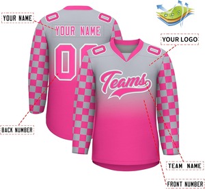 Logo personnalisé OEM Impression par sublimation Tissu à séchage rapide respirant de gros Maillot de hockey sur glace haute performance Uniforme d'équipe - Product Image 3