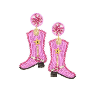 Boucles d'oreilles tendance brodées de perles, boucles d'oreilles élégantes faites maison en perles de rocaille, bijoux uniques et créatifs faits à la main - Product Image 1