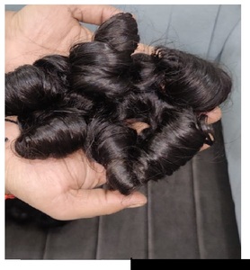 Extensiones de pelo humano sin procesar para bebé, extensiones de pelo rizado indio natural al por mayor, 100% cutículas alineadas, envío rápido - Product Image 2