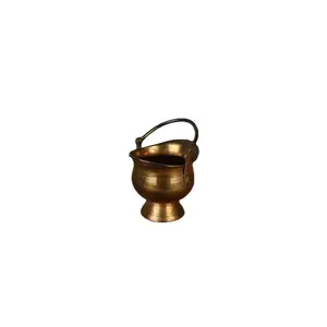 Miniature brass coal bucket top class fire pits outdoor accessories for home garden patio fire ash coal bucket fireplace tools