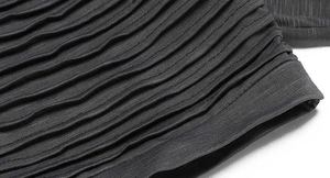 T-shirt sportif de gymnastique pour hommes chemise d'entraînement Muscle Hipster avec manches raglan plissées haut en tricot à manches courtes pour la conception d'impression - Product Image 2