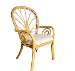 Sillón de bambú portátil, muebles de mimbre de caña antigua para decoración del hogar, jardín, sala de estar, parque, patio, novedad - Product Image 4