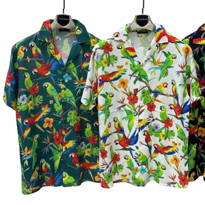 เสื้อเชิ้ตแขนสั้นผู้ชายลายทันสมัย ​​– ทรงหลวม ผ้าเนื้อน้ำหนักเบา ดีไซน์ฤดูร้อนทันสมัยสำหรับชุดลำลอง ชุดวันหยุด - Product Image 1