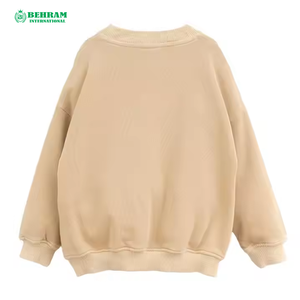 เสื้อสเวตเชิ้ตคอกลมสีดำคุณภาพสูงสำหรับผู้ชาย แบบสั่งทำพิเศษ ผ้าฝ้ายออร์แกนิก ทรงหลวม แห้งเร็ว - Product Image 4