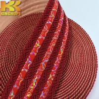 Ruban élastique tressé holographique Kinghope pour accessoires de chaussures, sandales et pantoufles