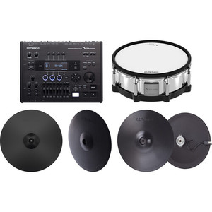 Descuentos Promo Ventas R o l a n d 2017 V-Drums Kit de diseño acústico Brillo Natural Fi-nish Más de 900 Sonidos a bordo - Product Image 2