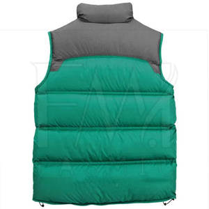 Randonnée en plein air course à pied automne hiver gilet bouffant en toile avec emballage personnalisé imperméable et poches avant pour hommes - Product Image 3