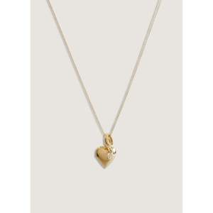 Maison Diamond Heart <b>Locket</b> Necklace with Milestone Drop Charm Stack - Product Image 1