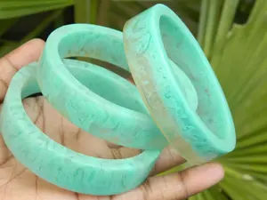 Pulsera de moda de resina hecha a mano de India Diseño artístico único Brazalete de moda hecho a medida - Product Image 6