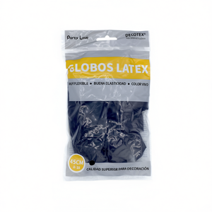 Globos de Látex Decotex 45Cm Negros R18 Decoraciones para Fiestas - Product Image 2