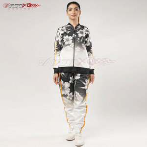 Fashionable Women Winter Sublimation <b>Tracksuit</b> 100% <b>Polyester</b> Soft Fabric Breathable Lightweight Hooded Design Customizable - Product Image 2