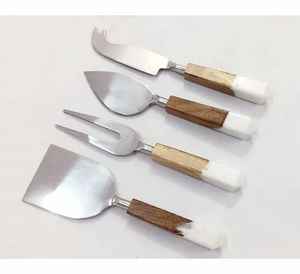 Juego de Cuchillos para Queso con Mango de Resina, Juego de Cubiertos de Acero Inoxidable, Venta Caliente para Restaurantes y Bodas, Juego de Cubiertos a Bajo Precio - Product Image 2