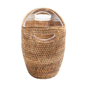Cesta de Mimbre para Bebidas, Cesta de Almacenamiento Hecha a Mano, Ecológica, Mimbre Natural, Moderna, Multifuncional, Artex Green Earth Made - Product Image 4