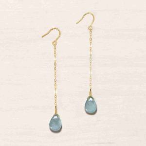 <b>Dangle</b> <b>Earring</b> Natural Chalcedony Stone 6X9mm Round Shape For Wholesale Price & Surgyan Saini - Product Image 5