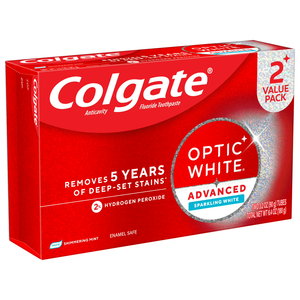 Colgate Optic White Advanced Sparkling White Toothpaste , Mint, 2 Pack, 3.2 OZ - Product Image 4