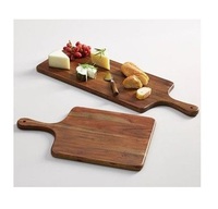 Planche à découper en bois d'acacia et de manguier, écologique, faite à la main, marque DCP, épaisseur 1,5 cm, forme rectangulaire, pour usage hôtelier, vente en gros