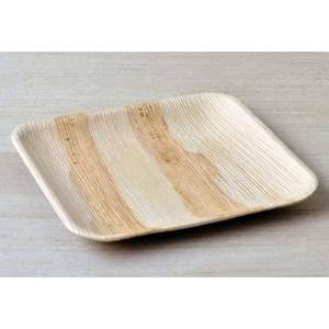 Assiettes carrées en feuille de palmier Areca jetables écologiques Vaisselle compostable naturelle pour servir - Product Image 4