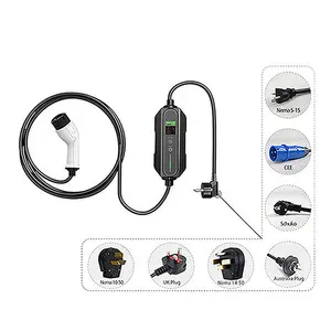 Level 2 Residential EVSE 16A 32A 3.5kw 7kw 230VAC Portable Home Charger Type 2 For Electric Car Charging