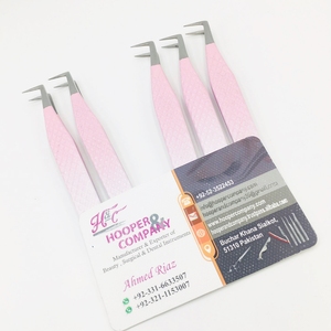 คีมหนีบขนตาสไตล์ใหม่แหนบต่อขนตาปลอมทำจากสเตนเลสสตีลอุปกรณ์ต่อขนตาขนมิงค์ - Product Image 6