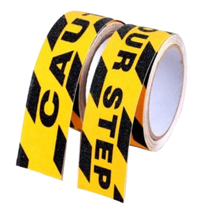 Hasuc HAS-<span class=keywords><strong>PVC</strong></span> Đen <span class=keywords><strong>PVC</strong></span> chống trượt băng cảnh báo không thấm nước một mặt chống trượt dán tăng cường cảnh báo an toàn xem bước của bạn - Product Image 2