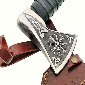 Wholesale Customized OEM ODM Cutlery Factory Damascus High Carbon Steel Camping Hatchet <b>Axe</b> Damascus <b>Axe</b> Head Wood <b>Handle</b> <b>Axe</b> - Product Image 4