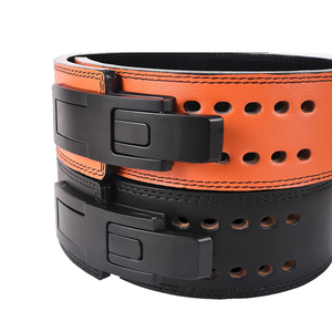 เข็มขัดหนังวัวสำหรับเล่นกีฬาสุดหรูหนา10มม. กว้าง4นิ้วสำหรับโรงยิมยกน้ำหนักและฟิตเนส - Product Image 2