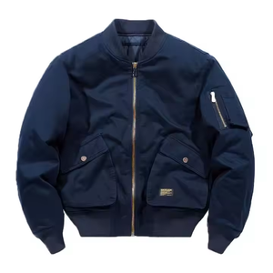 OEM Customized <b>Men's</b> <b>Jacket</b> Winter Warm Padded Thick Cotton Stand Collar Zipper Closure <b>Casual</b> Winter <b>Jacket</b> Ma1 Bomber <b>Jackets</b> - Product Image 2