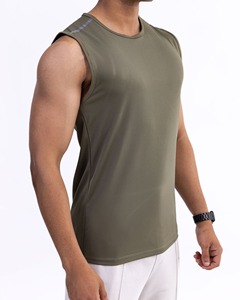 Ropa de calle con logotipo personalizado, camiseta sin mangas, ropa de entrenamiento físico, camiseta sin mangas para hombre, camiseta atlética sin mangas, camiseta sin mangas de talla grande para gimnasio - Product Image 5