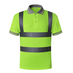 Chaleco de seguridad de malla de algodón transpirable personalizado, uniforme de trabajo de construcción de alta visibilidad ANSI con logotipo reflectante de talla grande - Product Image 1