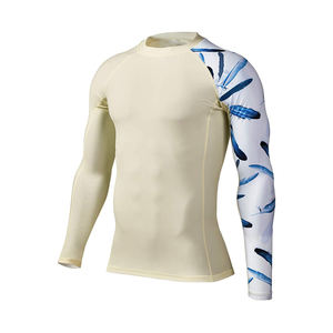High Quality Wholesale Jiu Jitsu MMA Rash Guard <b>Swim</b> Shirts Men Custom Logo Printed <b>Long</b> <b>Sleeve</b> Breathable Sustainable Quick Dry - Product Image 6