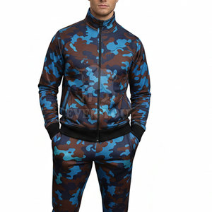 Ensemble de survêtement camouflage pour homme de haute qualité, deux pièces, tissu respirant et style streetwear - Product Image 6
