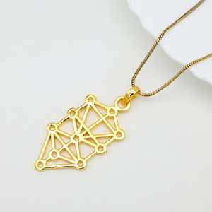 Moda 7 Chakra Reiki curación equilibrio latón oro/plata chapado étnico colgante collar mujeres/hombres Kabbalah árbol vida encantos - Product Image 2