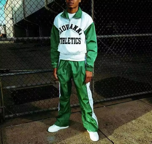 Fabricant sur mesure – Survêtement unisexe coupe-vent demi-zip en coton 100 % de haute qualité, brodé, color block, pour l'hiver - Product Image 2