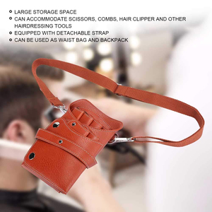 High Quality Genuine Leather Salon Scissors <b>Display</b> Pouch <b>Case</b> | Salon Barber Beauty Shears <b>Display</b> <b>Cases</b> Pouch Custom Logo - Product Image 6