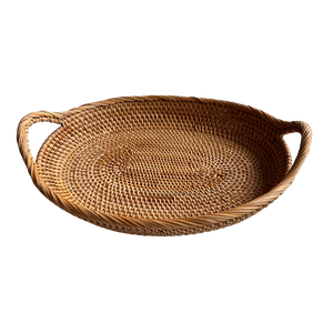 Plateaux en rotin Style décor fait à la main qualité prix matériel stockage fonctionnel nourriture fruits service plateau en rotin 3 fabriqué au Vietnam - Product Image 1