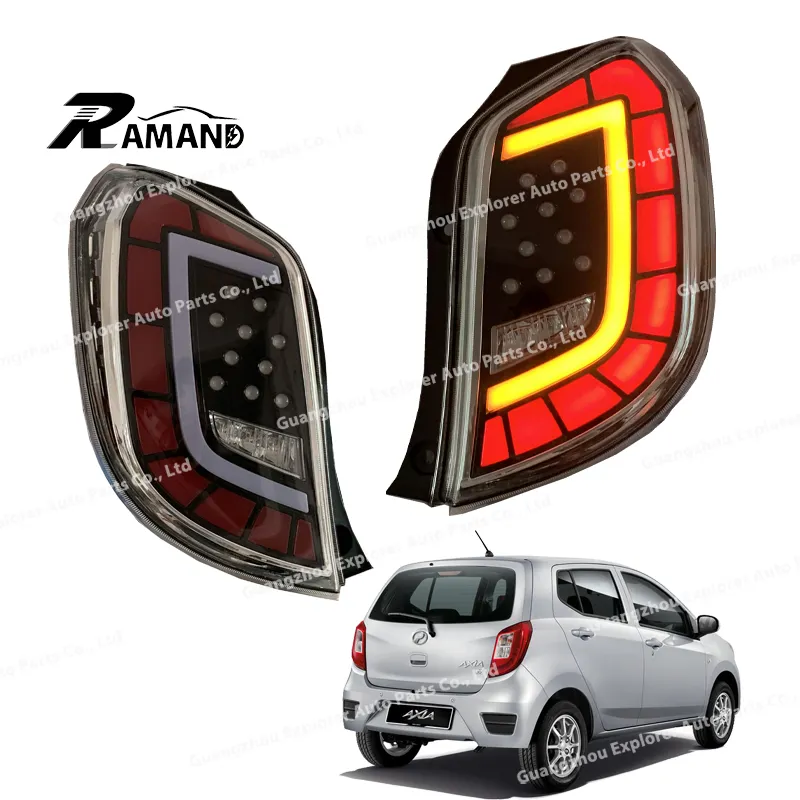 ขายร้อน Full LED ไฟท้ายสีแดงสําหรับ Perodua Axia อุปกรณ์เสริมภายนอกรถยนต์สําหรับ Perodua Axia ไฟท้าย