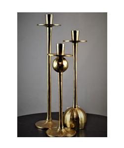 Couleur noire et or de bougeoir en métal fantaisie table de luxe variété bougeoir ensemble de trois bougeoirs - Product Image 3