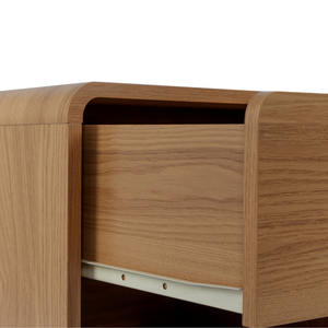 Mesita de noche con estilo nórdico de estilo francés de alta calidad curvada con cajón, muebles de dormitorio - Product Image 5