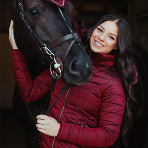 Chaqueta de equitación ligera y transpirable para mujer, abrigo ecuestre elegante de tela elástica impermeable diseñado para una chaqueta cómoda - Product Image 3