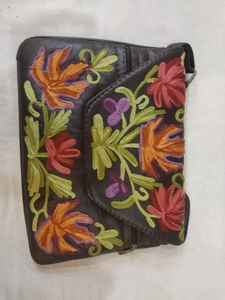 Sac à main brodé pour femme, pochette enveloppe, imitation perle, vintage, papillon, ensemble complet, chaîne à maillons, sac à breloques - Product Image 3