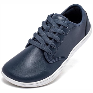 รองเท้าหนังกันลื่นสำหรับผู้ชายกันลื่นใส่กลางแจ้งสีพื้น - Product Image 6