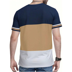 High Quality Latest Design Men <b>T</b>-<b>Shirt</b> 2025 Classic Casual Style Polyester/Cotton Quick Dry Breathable 220g - Product Image 6