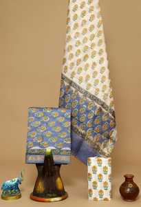 Matériaux de robe en soie maheswari adaptés aux créateurs de robes et aux fabricants de vêtements pour femmes pour la revente dans des couleurs pastel. - Product Image 3