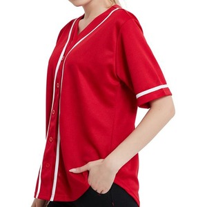 Button <b>Down</b> Baseball Jersey, Short Sleeve Active T Shirts - Product Image 4