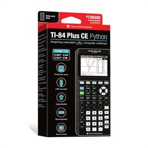 Calculatrice graphique TI-84 Plus CE Python de Texas Instruments avec écran couleur, garantie incluse - Product Image 1
