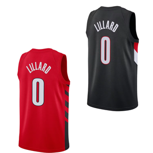 Portland pour hommes # Maillot de basket-ball Damian Lillard, court, brodé, respirant, été, uniforme pour adultes, édition City, logos Plus - Product Image 1