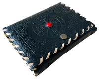 Carnet de notes vintage grand format en cuir noir rigide, couverture thermique, pages vierges, fermoir, charmant carnet de croquis pour femmes, écriture, dessin, cadeau