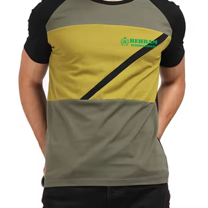 เสื้อยืดลำลองผู้ชายทรงหลวมราคาถูก ระบายอากาศได้ดี เป็นมิตรกับสิ่งแวดล้อม ผลิตจากโพลีเอสเตอร์/คอตตอน 210 กรัม ยี่ห้อ Behram International ขายส่ง - Product Image 3