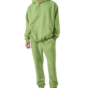 Survêtement professionnel pour homme, très demandé, surdimensionné, manches longues, uni, teinture unie, avec col à capuche, pour l'hiver 2025 - Product Image 1